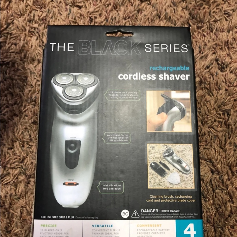 SOLD -THE BLACK SERIES Men’s Cordless Razor Shaver - Picture 2 of 2